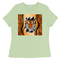 Matcha tiger scratch mark Ladies Tee - RanaPortraitStore