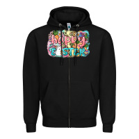 Black Happy Easter Zipper Hoodie - NancyCooperArtShop