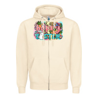 Sandshell Happy Easter Zipper Hoodie - NancyCooperArtShop
