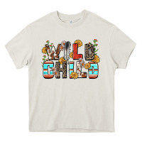 Cream wild child Heavy Core Tee - Zillion Design Studio