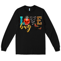 Black love bug lady bug Long Sleeve Tee - LillyAllenDesigns