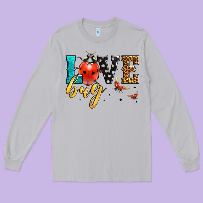 Love Bug Lady Bug Long Sleeve Tee Designed By Lillyallendesigns
