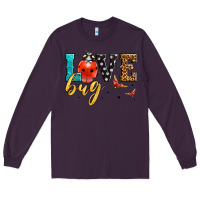 Plum love bug lady bug Long Sleeve Tee - LillyAllenDesigns