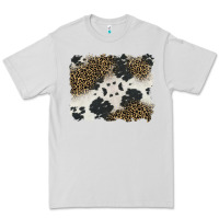 Dove Grey black and white cowhide background Premium Tee - BarkalooDesign
