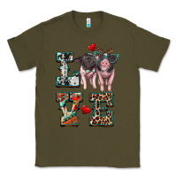 Army Green love baby pigs Classic Tee - Artiststas