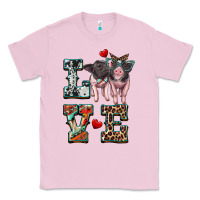 Bubblegum Pink love baby pigs Classic Tee - Artiststas