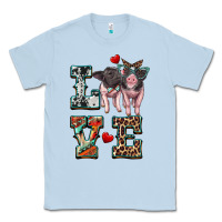 Dusty Blue love baby pigs Classic Tee - Artiststas