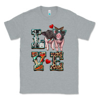 Heather Grey love baby pigs Classic Tee - Artiststas
