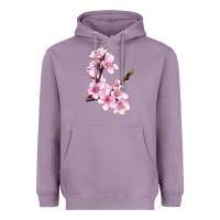 Lavender Peach Blossom Illustrations Heavyweight Hoodie - LillyAllenDesigns