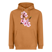Meerkat Peach Blossom Illustrations Heavyweight Hoodie - LillyAllenDesigns