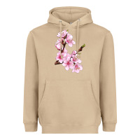Mushroom Peach Blossom Illustrations Heavyweight Hoodie - LillyAllenDesigns