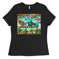 Black texas Ladies Tee - RanaPortraitStore