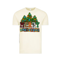 Vintage Arctic merry christmas with christmas trees Vintage Tee - AdoDesignShop