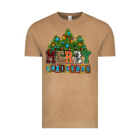 Vintage Camel merry christmas with christmas trees Vintage Tee - AdoDesignShop