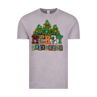 Vintage Zinc merry christmas with christmas trees Vintage Tee - AdoDesignShop