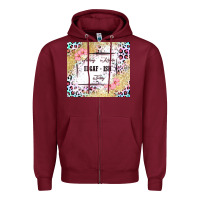 Burgundy feeling kinda idgaf   ish today Zipper Hoodie - MaliasSmallBusiness