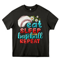Asphalt eat sleep baseball repeat Heavy Core Tee - texasbilliewilder