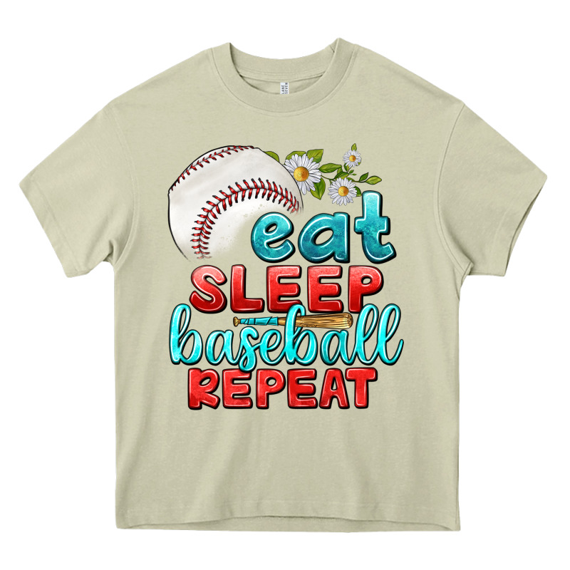 Eat Sleep Baseball Repeat Heavy Core Tee by texasbilliewilder | Teevron