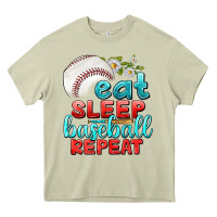 Mossy eat sleep baseball repeat Heavy Core Tee - texasbilliewilder