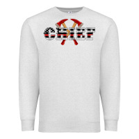 Oatmeal Heather firefighter chief Premium Sweatshirt - Artiststas