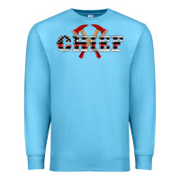 Ocean Blue firefighter chief Premium Sweatshirt - Artiststas