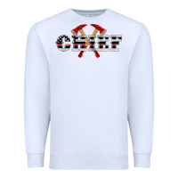 White firefighter chief Premium Sweatshirt - Artiststas