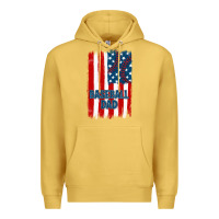 Antique Gold baseball dad american flag Premium Hoodie - JahusDesignShop