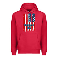 Cardinal baseball dad american flag Premium Hoodie - JahusDesignShop