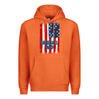 Carrot baseball dad american flag Premium Hoodie - JahusDesignShop