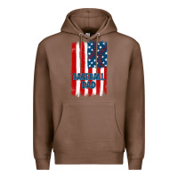 Chestnut baseball dad american flag Premium Hoodie - JahusDesignShop
