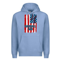 Colony Blue baseball dad american flag Premium Hoodie - JahusDesignShop