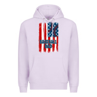Lilac baseball dad american flag Premium Hoodie - JahusDesignShop