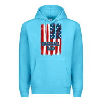 Ocean Blue baseball dad american flag Premium Hoodie - JahusDesignShop