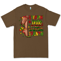Cacao steppin into juneteenth Premium Tee - Zillion Design Studio