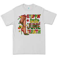 Dove Grey steppin into juneteenth Premium Tee - Zillion Design Studio