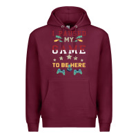 Burgundy I Paused My Game To Be Here Premium Hoodie - Bettercallsaul