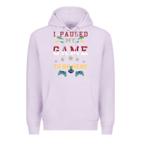 Lilac I Paused My Game To Be Here Premium Hoodie - Bettercallsaul