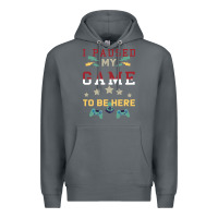Rock I Paused My Game To Be Here Premium Hoodie - Bettercallsaul