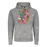 Cloud Rock pink christmas lightning bolt Vintage Hoodie - AdoDesignShop