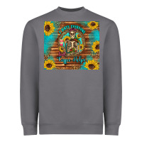 Storm i hate everyone but coffee helps western skeleton coffee sunflowers Heavyweight Sweatshirt - Artiststas