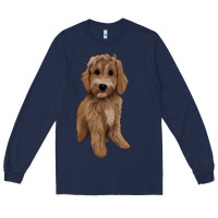 Navy maltipoo Long Sleeve Tee - BarkalooDesign