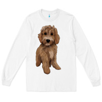 White maltipoo Long Sleeve Tee - BarkalooDesign