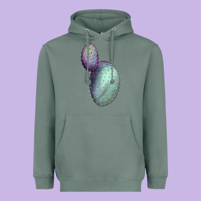 Opunthia Santa Rita Cactus Heavyweight Hoodie Designed By Lillyallendesigns