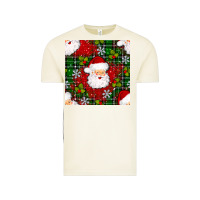 Vintage Arctic Christmas Santa Claus Seamless Pattern Vintage Tee - BundleAndBundleShop