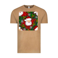 Vintage Camel Christmas Santa Claus Seamless Pattern Vintage Tee - BundleAndBundleShop