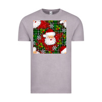 Vintage Zinc Christmas Santa Claus Seamless Pattern Vintage Tee - BundleAndBundleShop