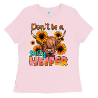 Bubblegum Pink dont be a salty heifer Ladies Tee - JahusDesignShop