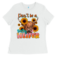 White dont be a salty heifer Ladies Tee - JahusDesignShop