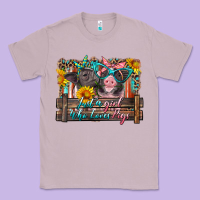 Just A Girl Who Loves Pigs Classic Tee Designed By Artiststas
