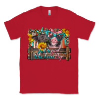 Red just a girl who loves pigs Classic Tee - Artiststas